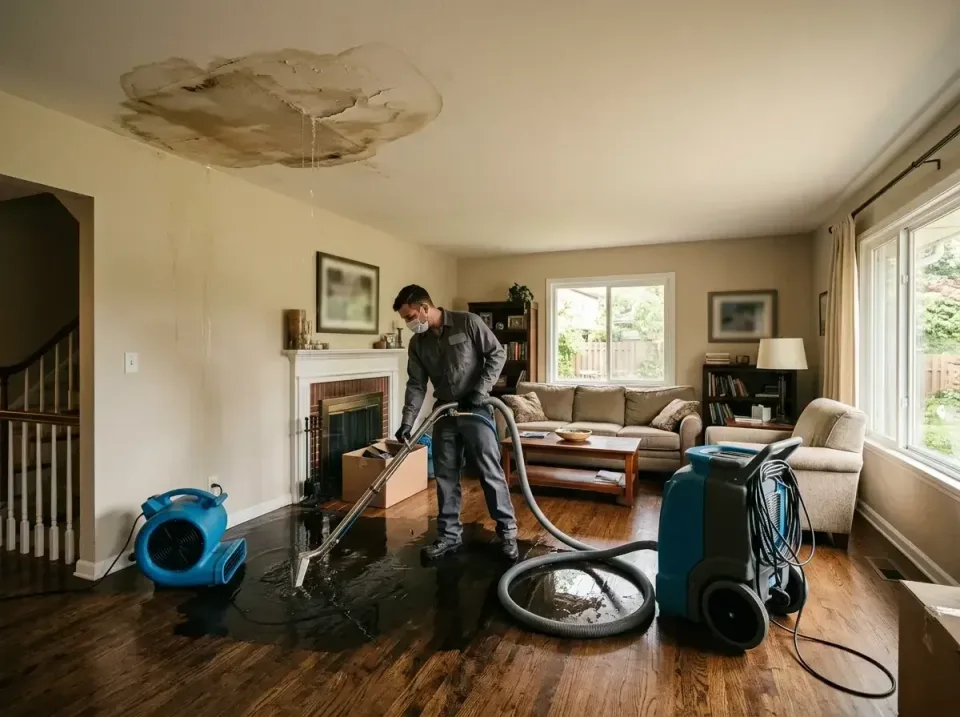 attic-pipe-burst-ceiling-drip-008 — frequently asked questions, Water Damage Restoration & Carpet Care in Highland Park, MI